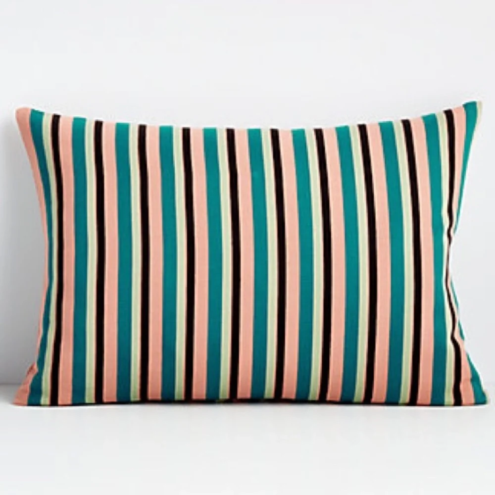 Crate&Barrel Multicolor Striped Accent Pillow